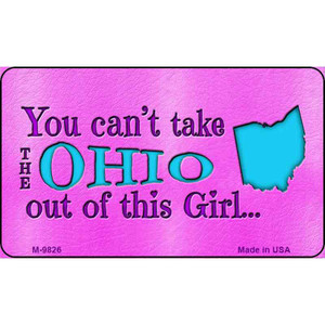 Ohio Girl Novelty Wholesale Metal Magnet M-9826