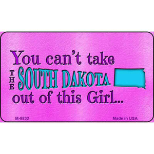 South Dakota Girl Novelty Wholesale Metal Magnet M-9832