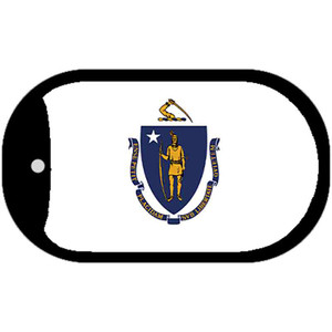 Massachusetts State Flag Dog Tag Kit Wholesale Metal Novelty Necklace