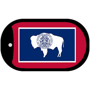 Wyoming State Flag Dog Tag Kit Wholesale Metal Novelty Necklace