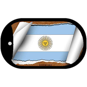 Argentina Country Flag Scroll Dog Tag Kit Wholesale Metal Novelty Necklace