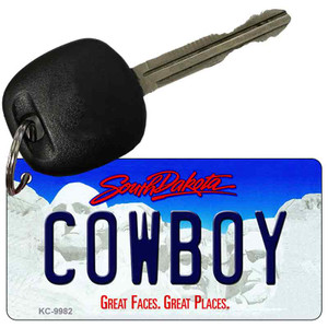 Cowboy South Dakota Wholesale Metal Novelty Key Chain