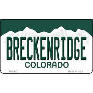 Breckenridge Colorado Background Wholesale Metal Novelty Magnet