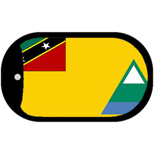 Nevis Flag Dog Tag Kit Wholesale Metal Novelty Necklace