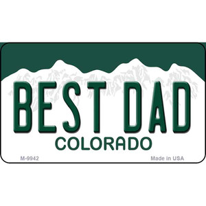 Best Dad Colorado State Background Magnet Novelty Wholesale