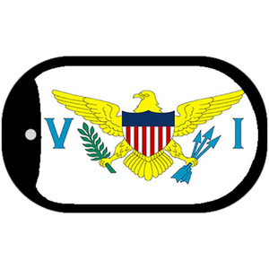 Virgin Islands US Flag Dog Tag Kit Wholesale Metal Novelty Necklace