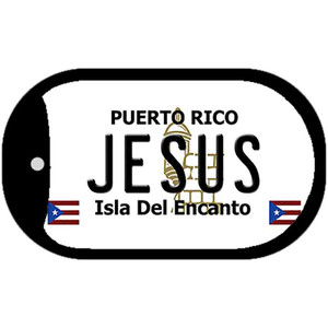 Jesus Puerto Rico Flag Dog Tag Kit Wholesale Metal Novelty Necklace