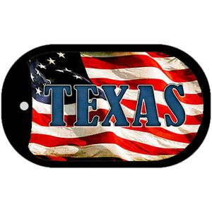 Texas Wholesale Metal Novelty Dog Tag Necklace
