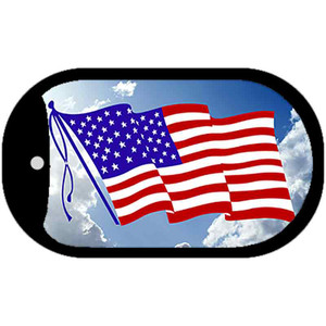 American Flag Clouds Dog Tag Kit Wholesale Metal Novelty Necklace