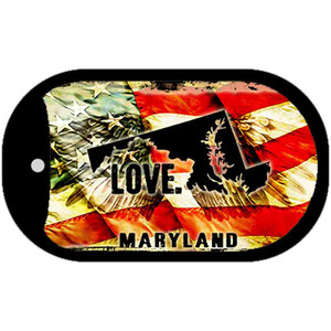 Maryland Love Wholesale Metal Novelty Dog Tag Necklace