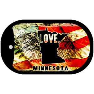 Minnesota Love Wholesale Metal Novelty Dog Tag Necklace