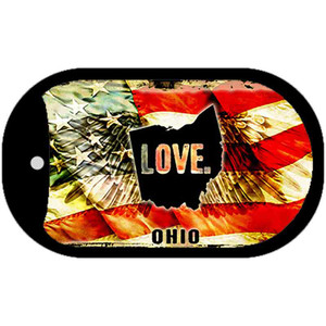 Ohio Love Wholesale Metal Novelty Dog Tag Necklace