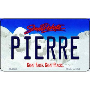 Pierre South Dakota State Background Magnet Novelty Wholesale
