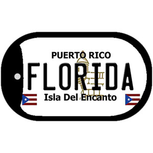 Florida Puerto Rico Flag Dog Tag Kit Wholesale Metal Novelty Necklace