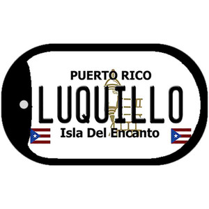Luquillo Puerto Rico Flag Dog Tag Kit Wholesale Metal Novelty Necklace