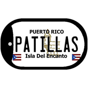 Patillas Puerto Rico Flag Dog Tag Kit Wholesale Metal Novelty Necklace