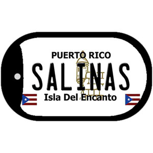 Salinas Puerto Rico Flag Dog Tag Kit Wholesale Metal Novelty Necklace