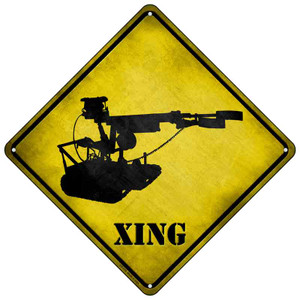 Robotic Bomb Disposal Unit Xing Wholesale Novelty Metal Crossing Sign