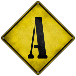 Letter A Xing Novelty Metal Crossing Sign Wholesale