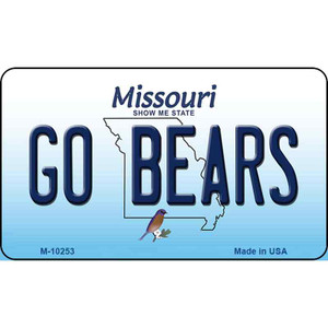 Go Bears Missouri State License Plate Wholesale Magnet