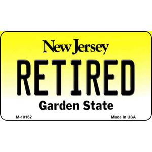 Retired New Jersey State License Plate Wholesale Magnet