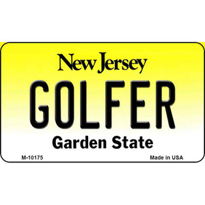 Golfer New Jersey State License Plate Wholesale Magnet