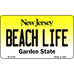 Beach Life New Jersey State License Plate Wholesale Magnet