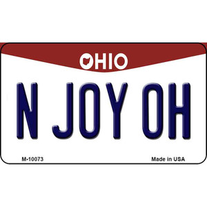 N Joy OH Ohio State License Plate Wholesale Magnet