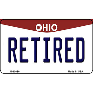 Retired Ohio State License Plate Wholesale Magnet