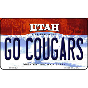 Go Cougars Utah State License Plate Wholesale Magnet
