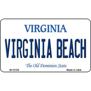 Virginia Beach Virginia State License Plate Wholesale Magnet