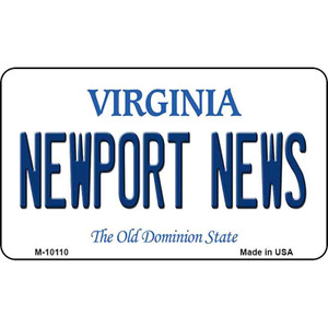 Newport News Virginia State License Plate Wholesale Magnet