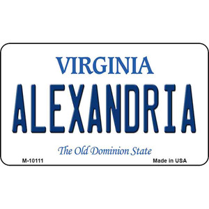 Alexandria Virginia State License Plate Wholesale Magnet