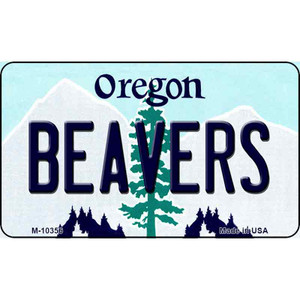 Beavers Oregon State License Plate Wholesale Magnet