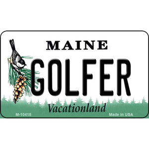 Golfer Maine State License Plate Wholesale Magnet