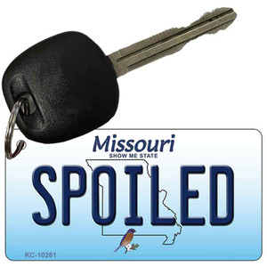 Spoiled Missouri State License Plate Wholesale Key Chain