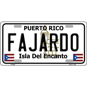 Fajardo Wholesale Metal Novelty License Plate