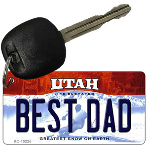 Best Dad Utah State License Plate Wholesale Key Chain
