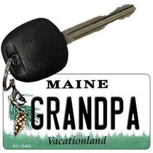 Grandpa Maine State License Plate Wholesale Key Chain