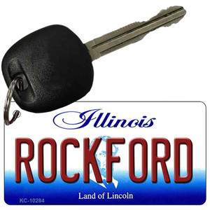 Rockford Illinois State License Plate Wholesale Key Chain