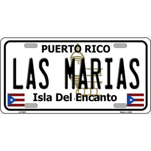 Las Marias Puerto Rico Wholesale Metal Novelty License Plate