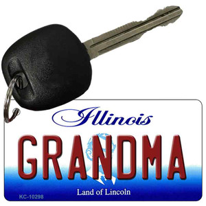 Grandma Illinois State License Plate Wholesale Key Chain