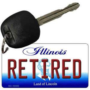 Retired Illinois State License Plate Wholesale Key Chain