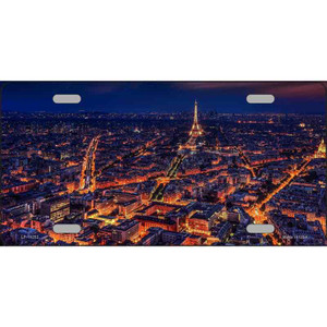 Paris At Night Eiffel Tower In Center Wholesale Novelty Metal License Plate