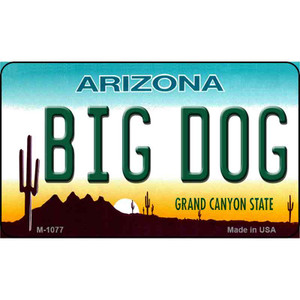 Big Dog Arizona State License Plate Wholesale Magnet