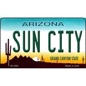 Sun City Arizona State License Plate Wholesale Magnet