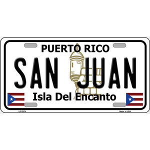 San Juan Puerto Rico Wholesale Metal Novelty License Plate