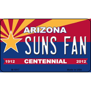 Suns Fan Arizona Centennial State License Plate Wholesale Magnet