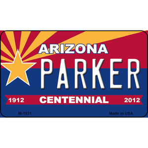 Parker Arizona Centennial State License Plate Wholesale Magnet