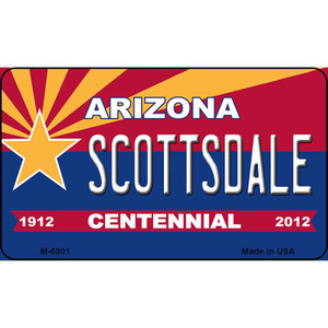 Scottsdale Arizona Centennial State License Plate Wholesale Magnet